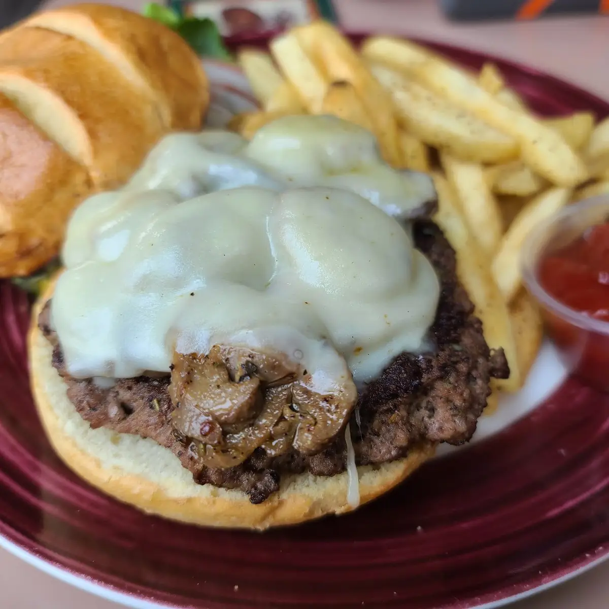 Mushroom Swiss Burger