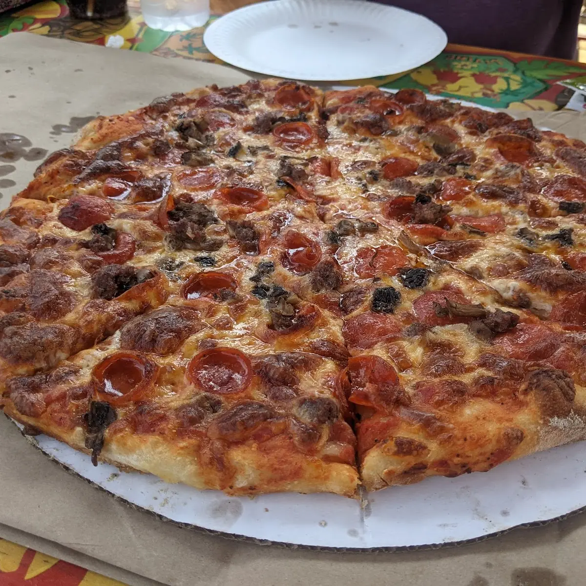 Pepperoni Sausage Mushroom Pizza