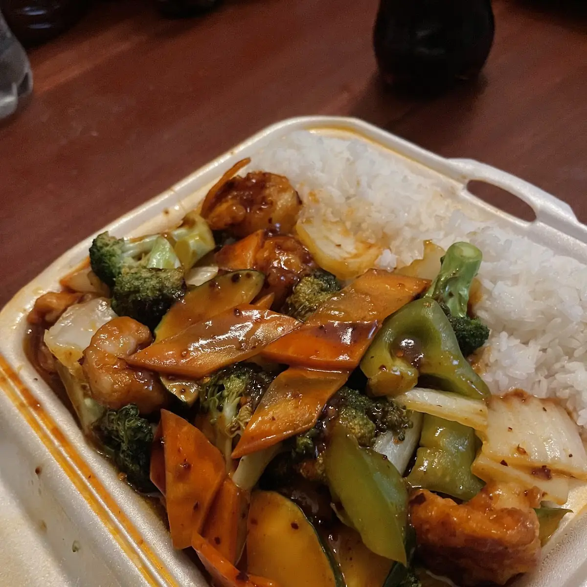 Triple Delight with Garlic Sauce