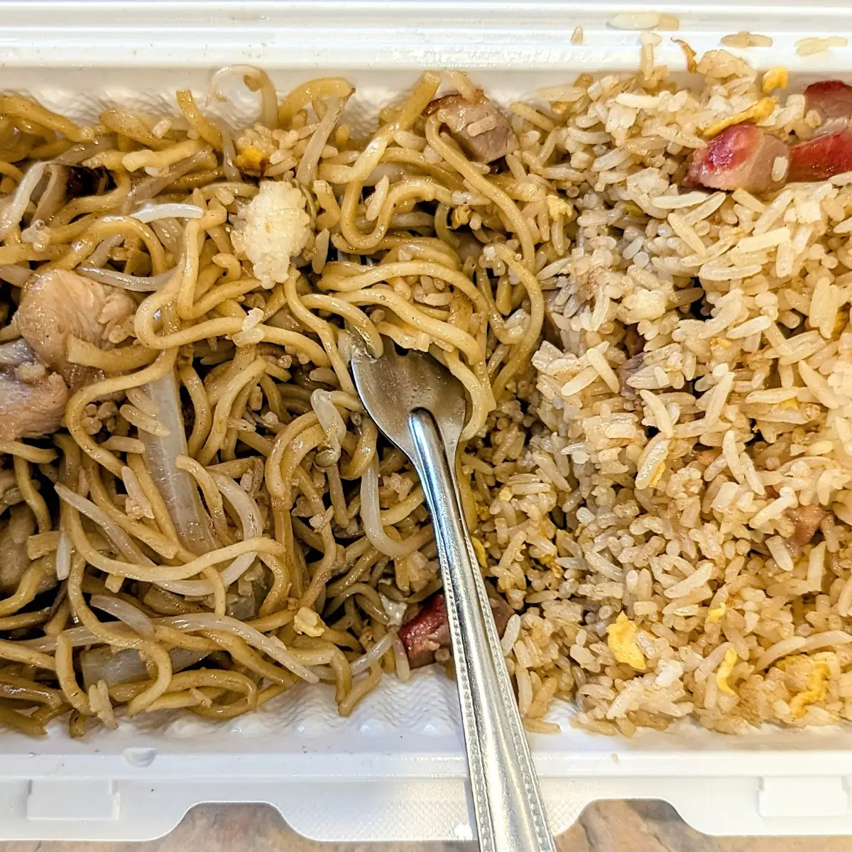 Chicken Chow Mein or Fried Rice