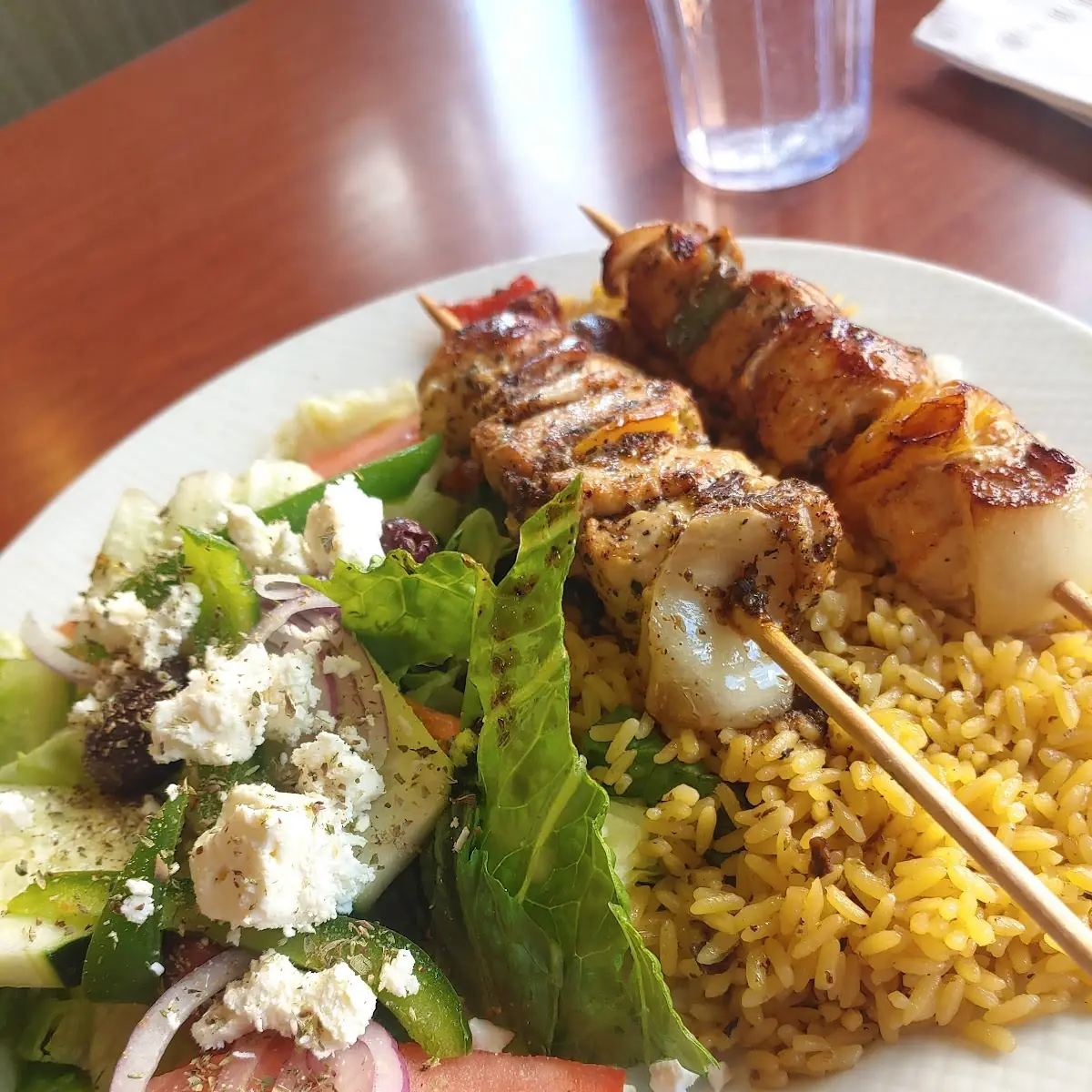 Chicken Shish Kabob Platter