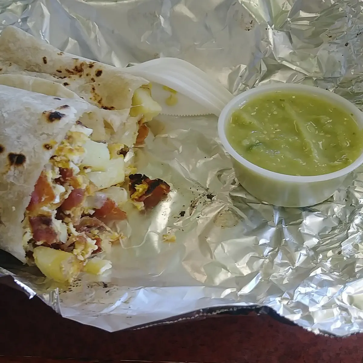 Bacon & Egg Breakfast Burrito
