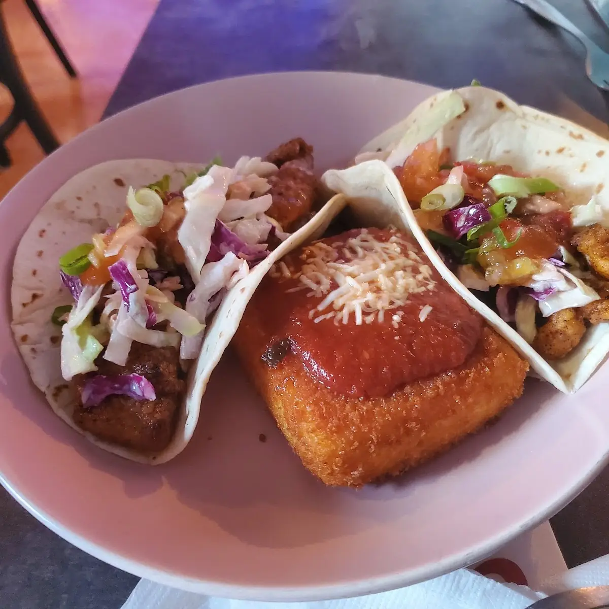 Fish Tacos & Polenta