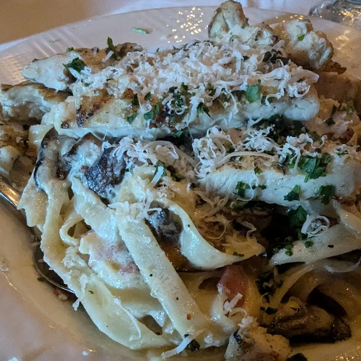 Fettuccine Alfredo with Chicken