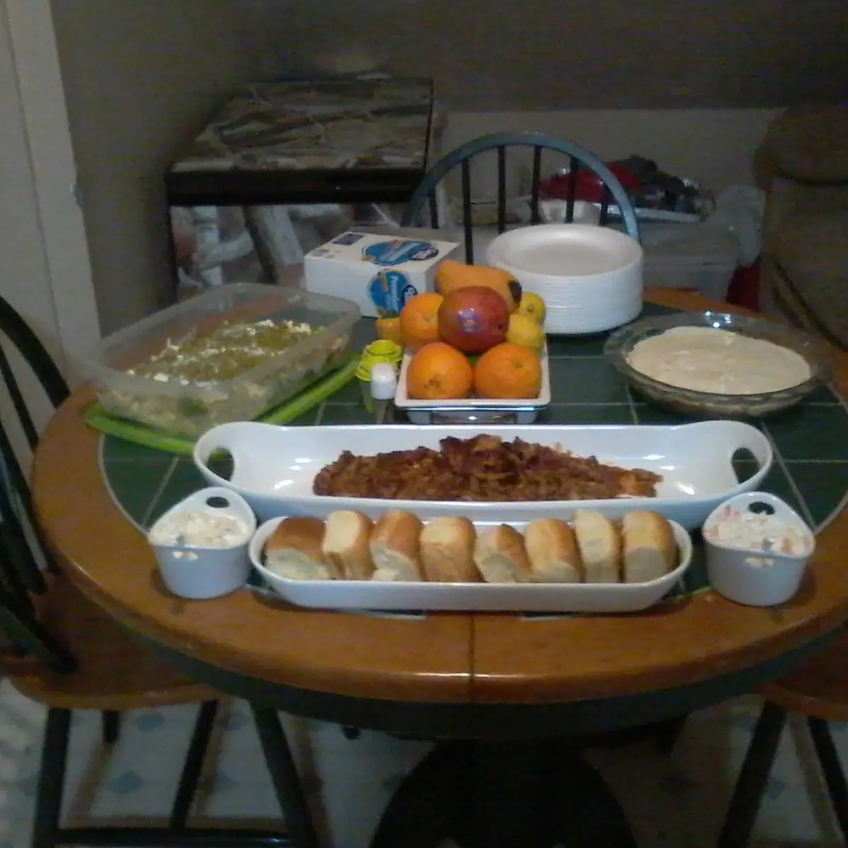 Pulled Chicken Barbecue with Hawaiian Rolls