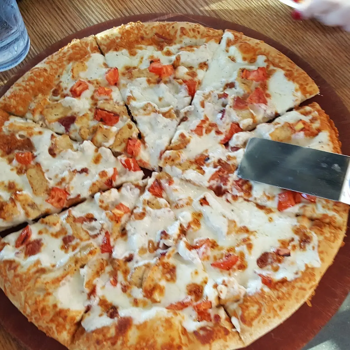 Creamy Chicken Bacon Pizza