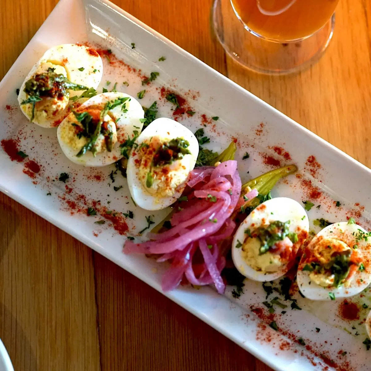 Cured Salmon Deviled Eggs
