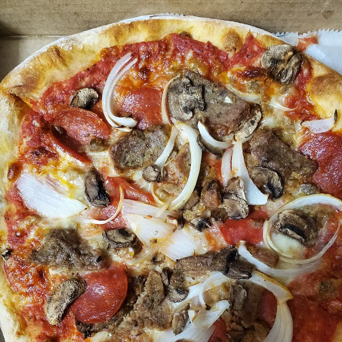 Meat and Veggie Pizza