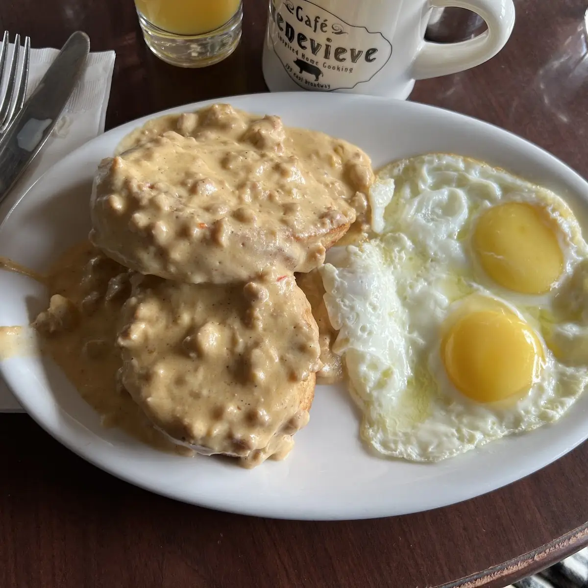 Biscuits with Cajun Gravy