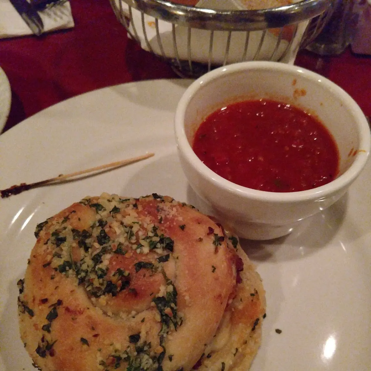 Chicken Parm on Garlic Knor