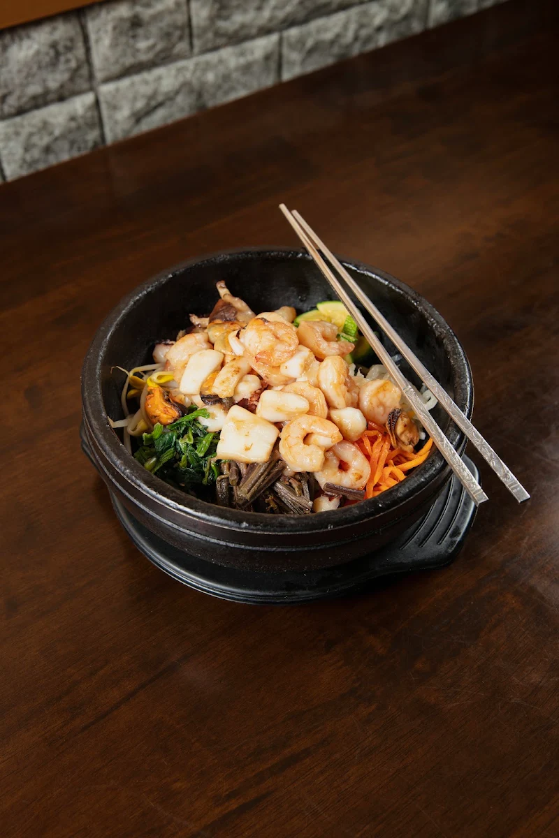 Seafood Hot Stone Bibimbap