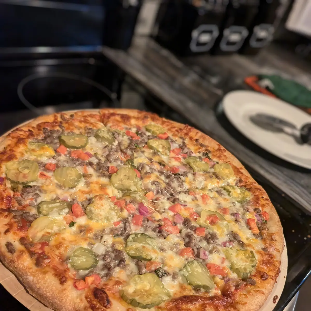 Cheeseburger Pizza
