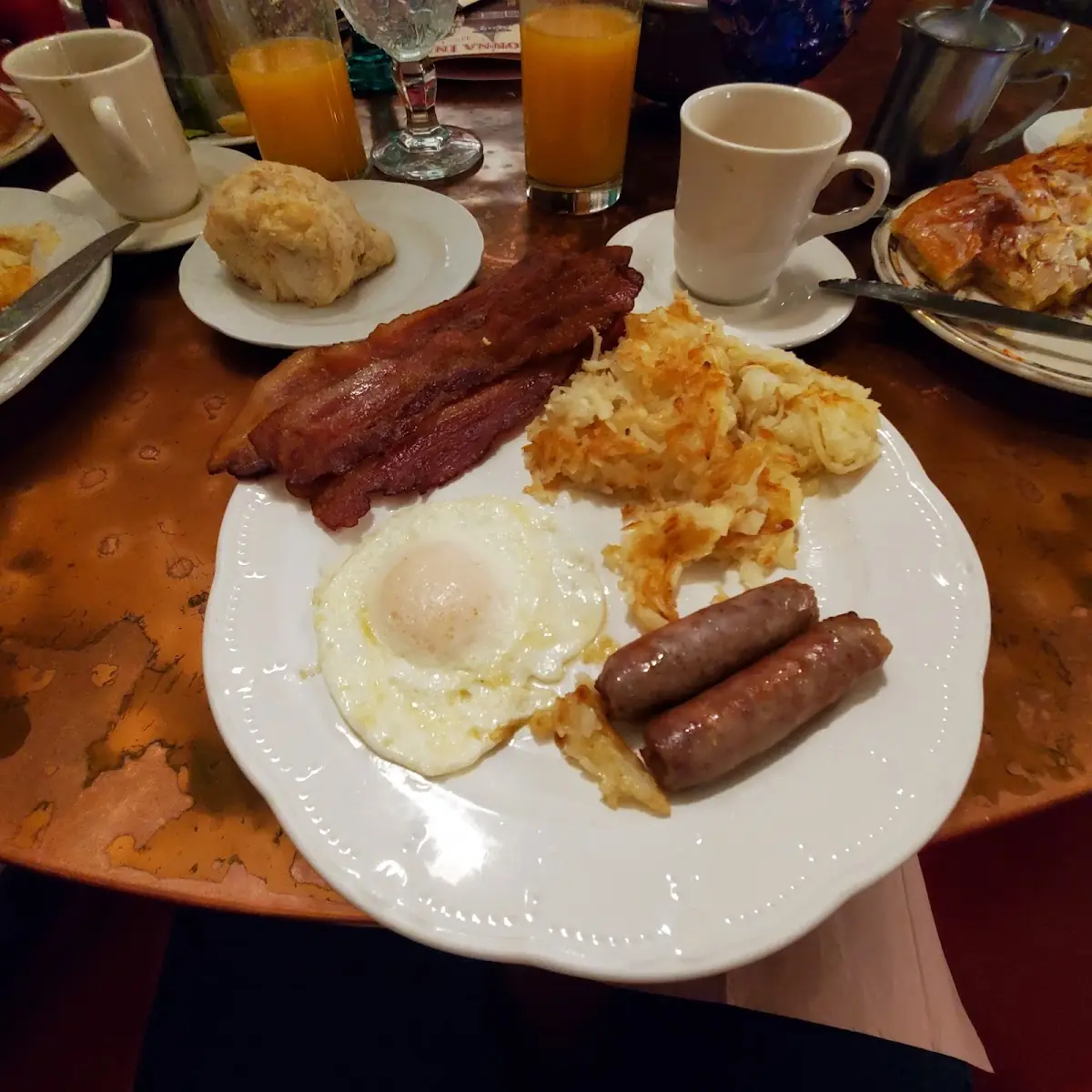 Two Eggs Any Style w Ham Bacon or Sausage