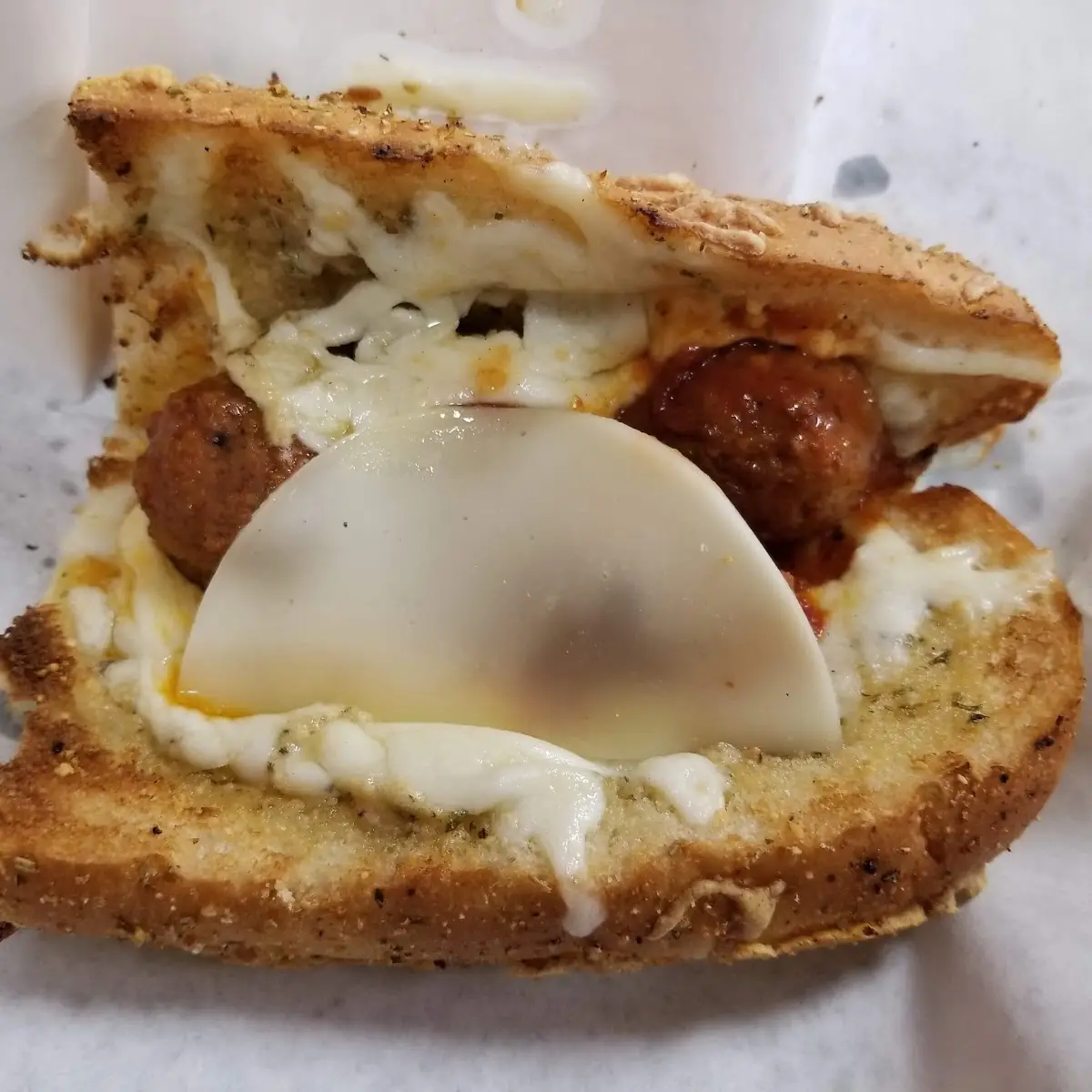 Garlic Bread Meatball Sub