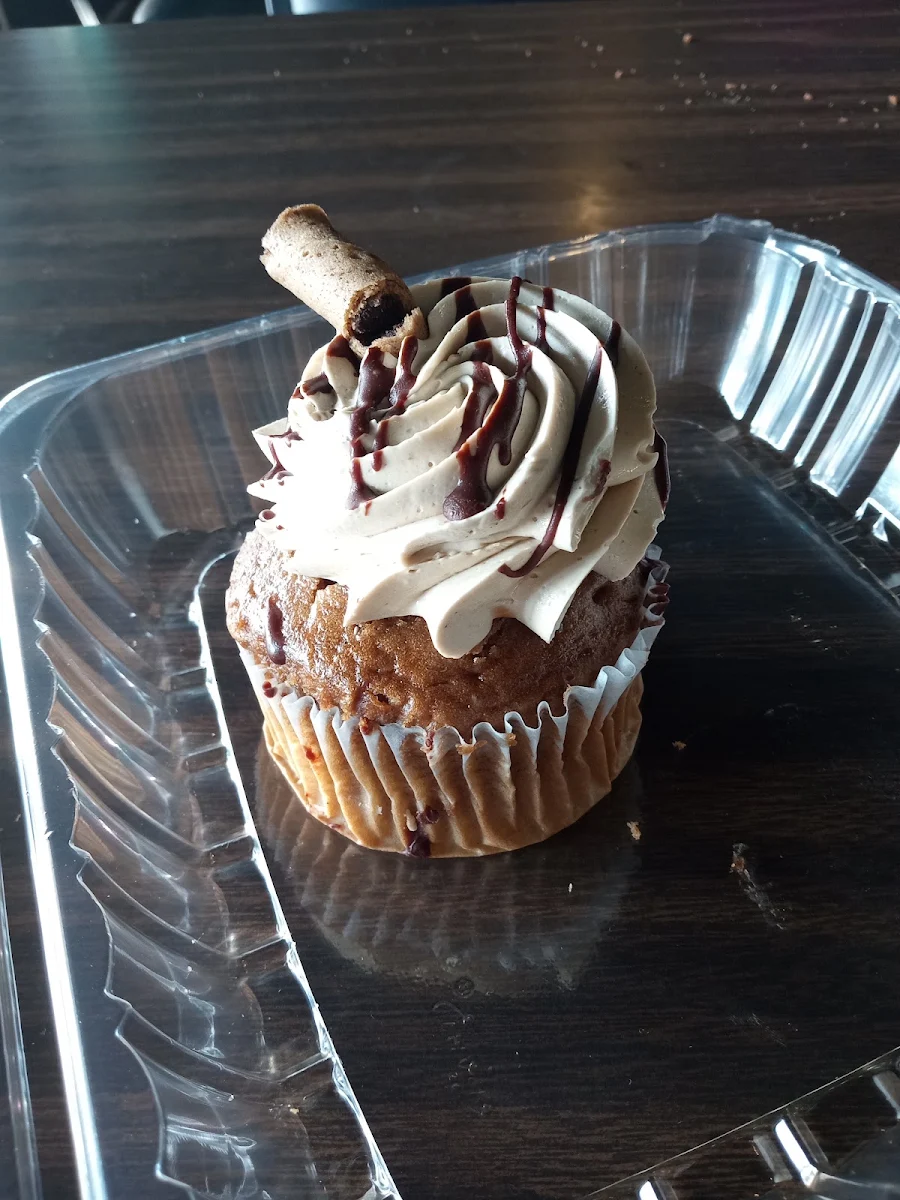 Jumbo Whip Cream Filled Chocolate Cupcake