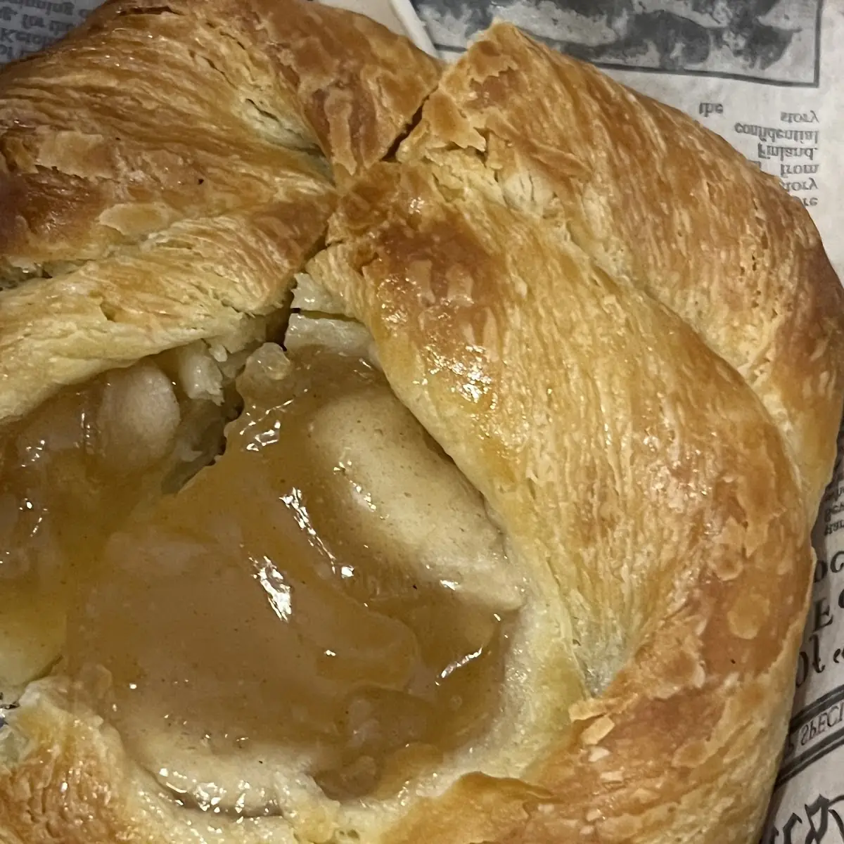 Pastry De Manzana Caliente Es Muy Rico
