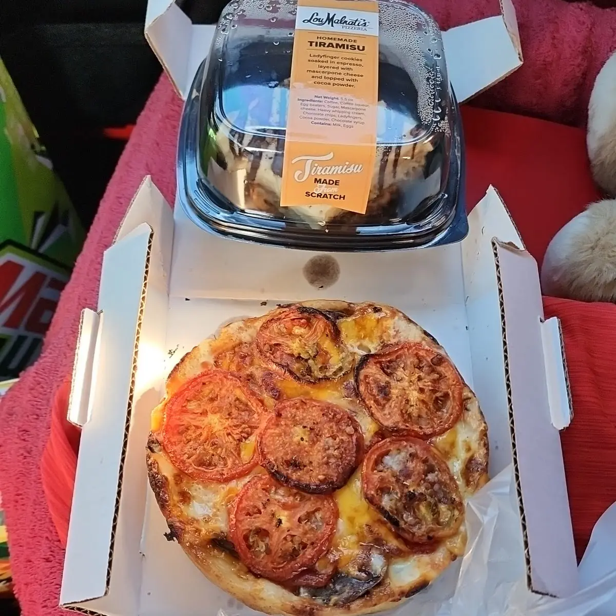 The Lou's Personal Size Pizza Well Done