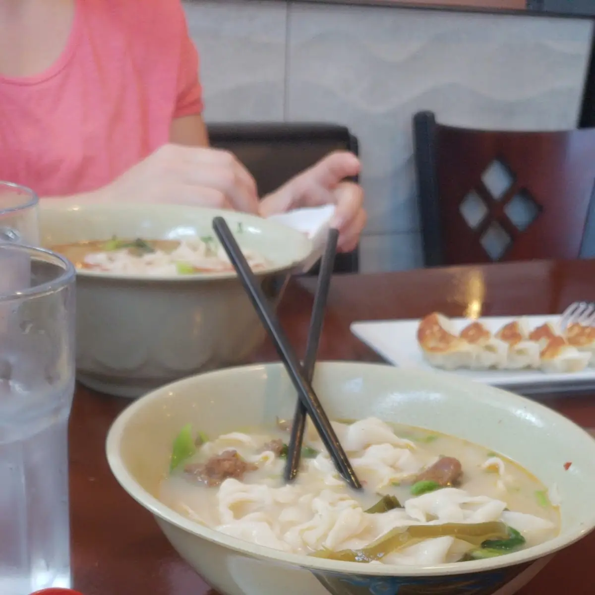 Shrimp and Pork Dumplings Soup
