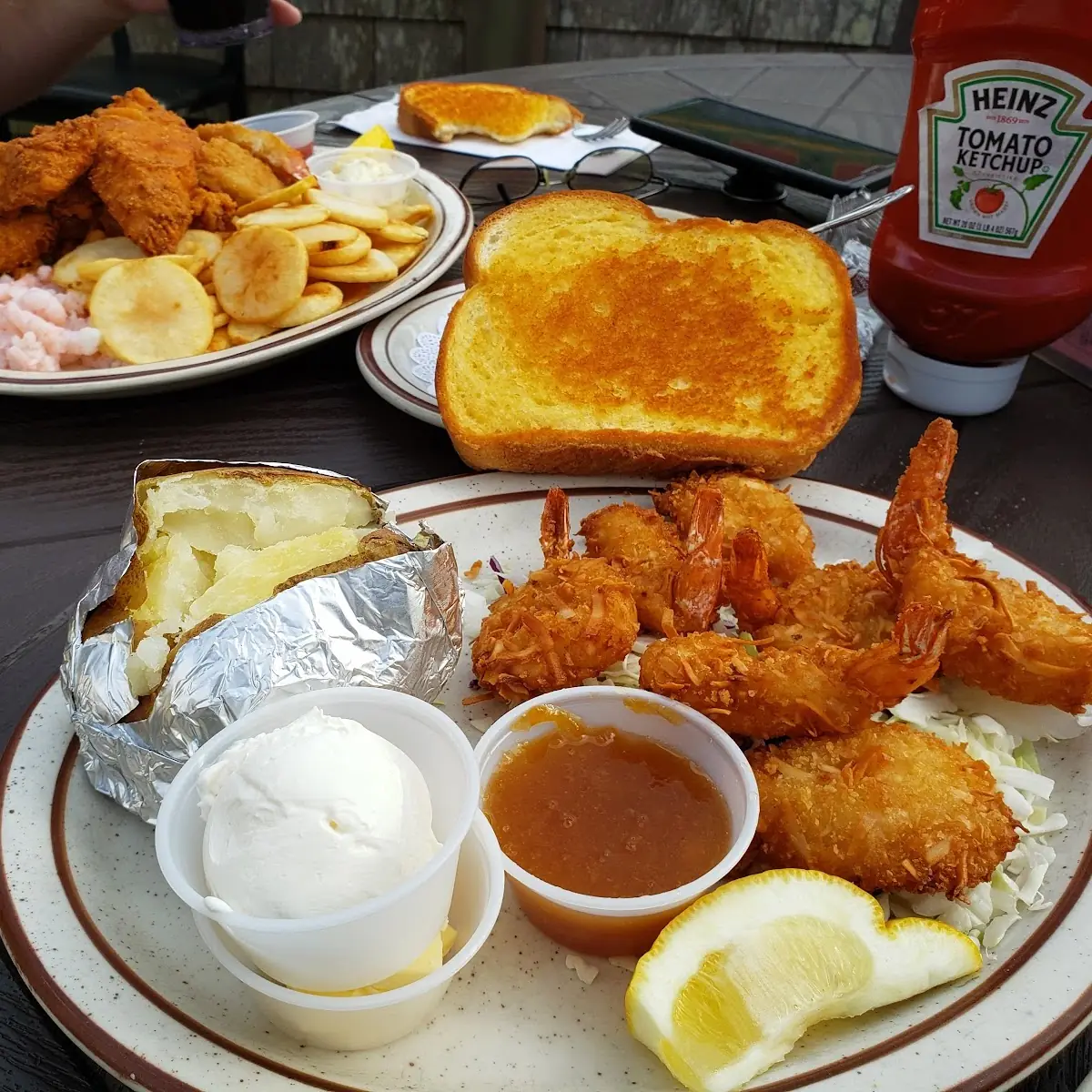 Coconut Shrimp and Chips