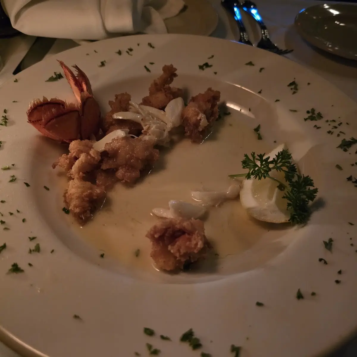 Fried Rock Shrimp and Lobster Tail