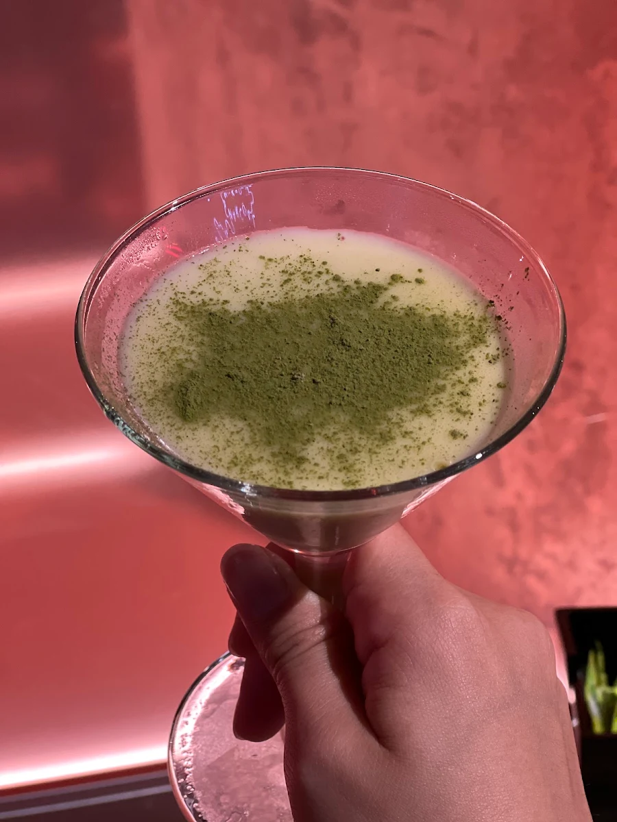 Green Tea Panna Cotta, Sushi Hotaru Charcoal Bar