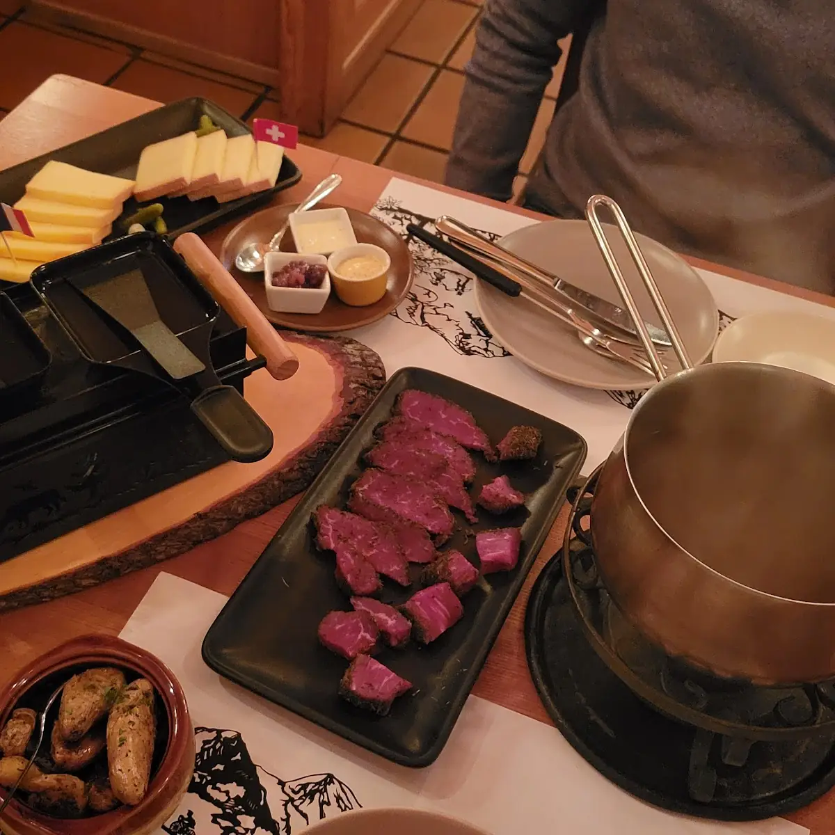 Raclette and Beef Dinners