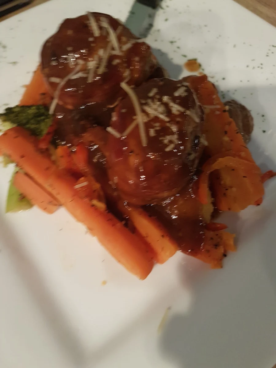 Porkloin Wrapped in Bacon, Shananigan's Bistro Coffee & Dessert Bar