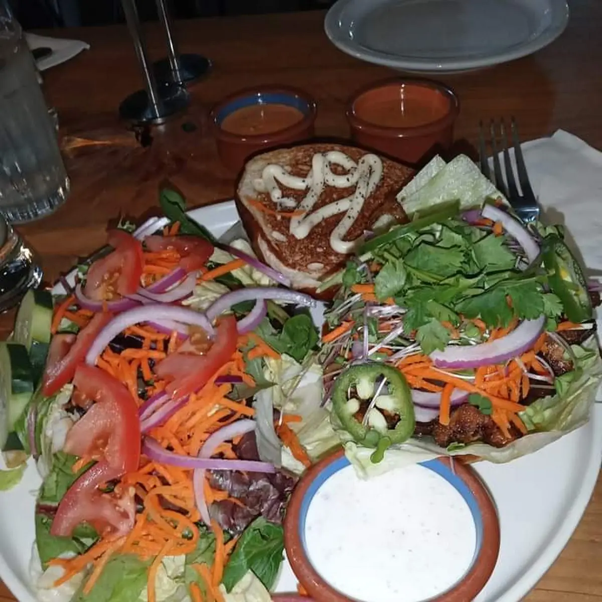 Salad Lion Mene Mushroom Burger