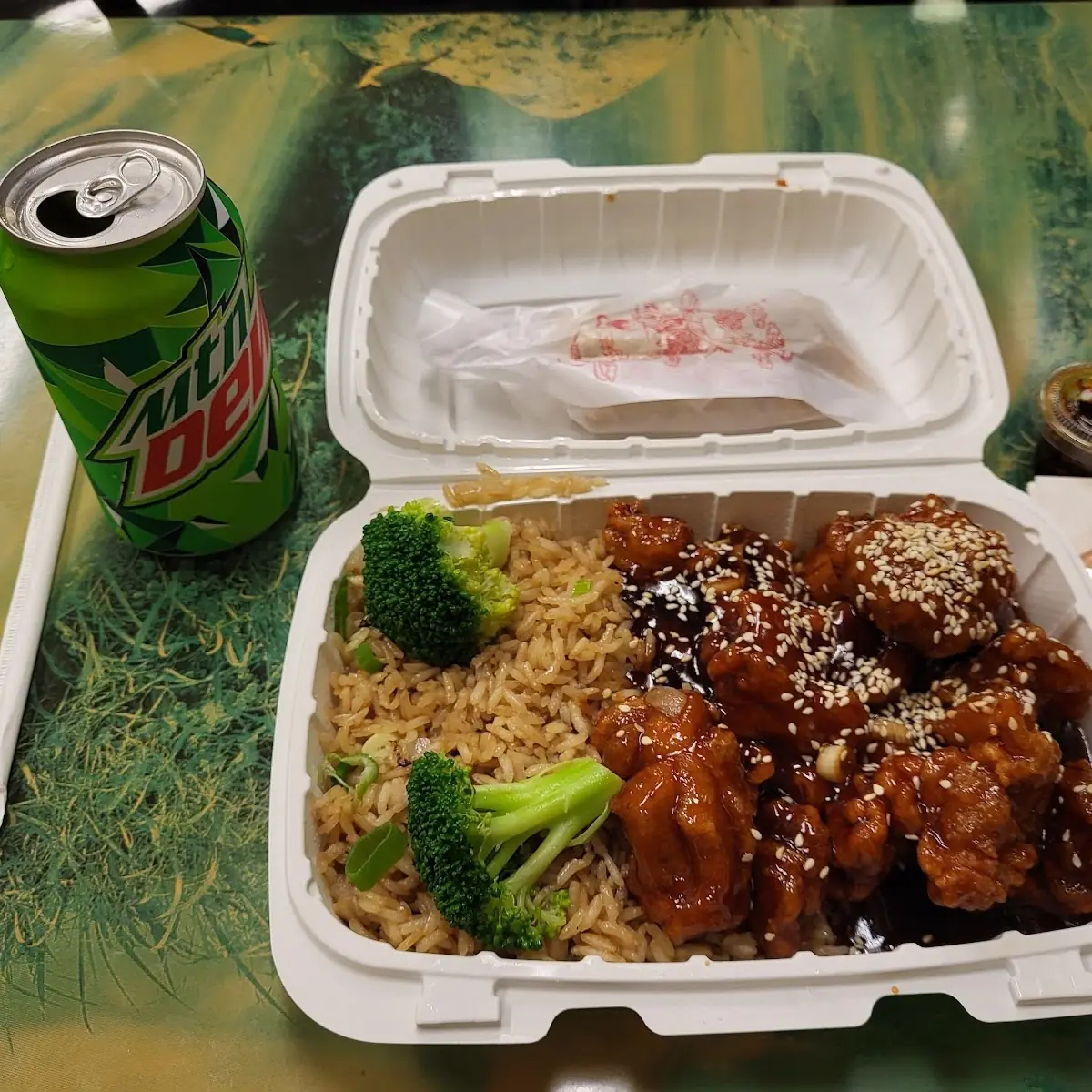 Sesame Chicken with Vegetable Fried Rice