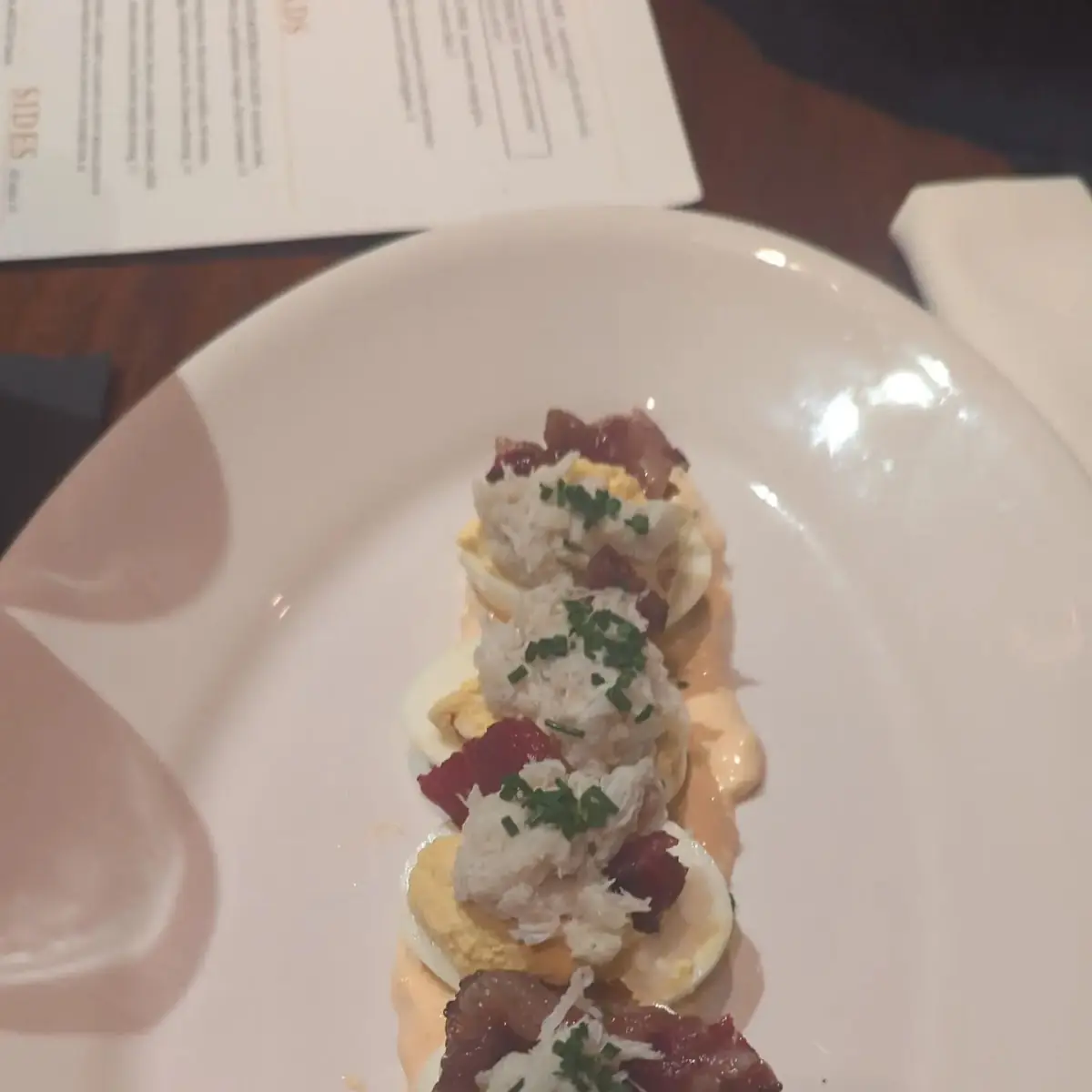 Crab Deviled Eggs