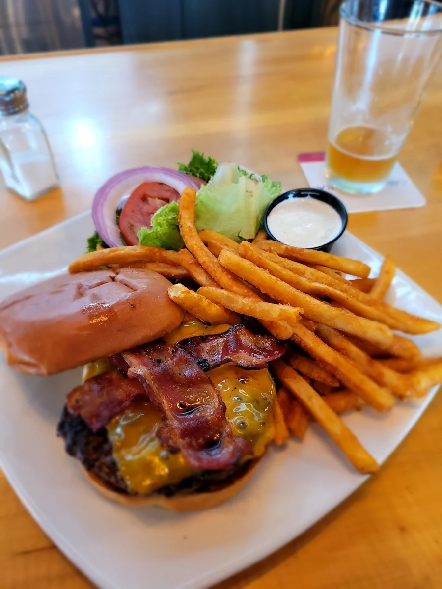 Bacon Cheeseburger and Fries