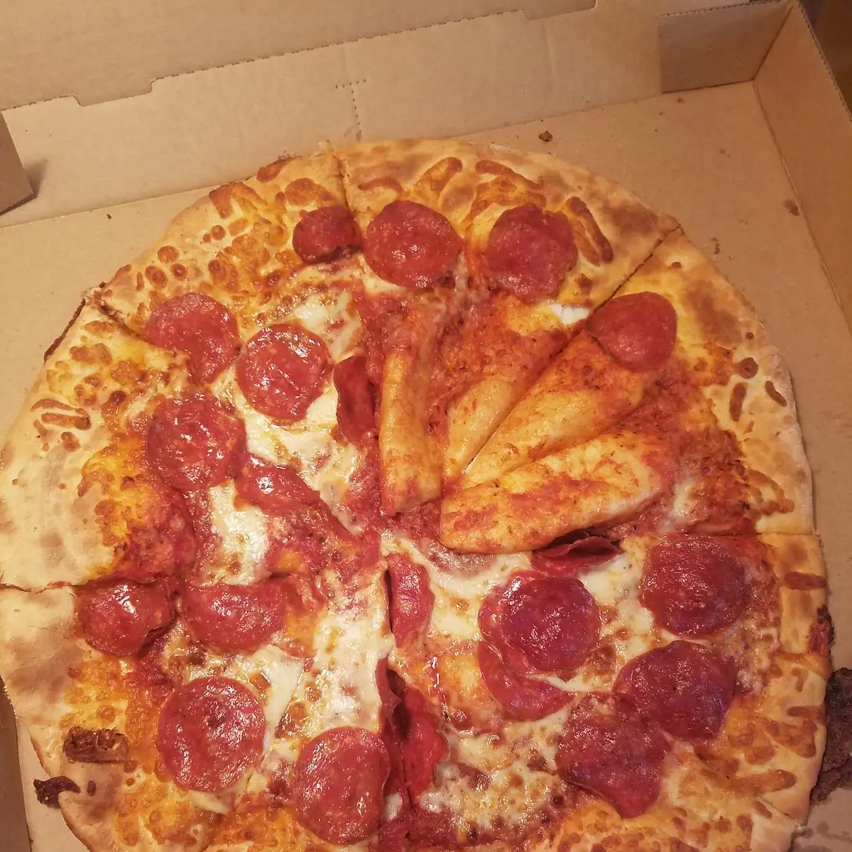 Partial Pepperoni Pizza