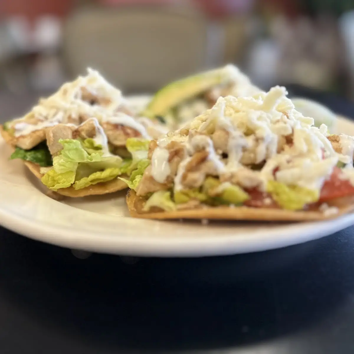 Tostadas de Pollo Chicken Tostadas