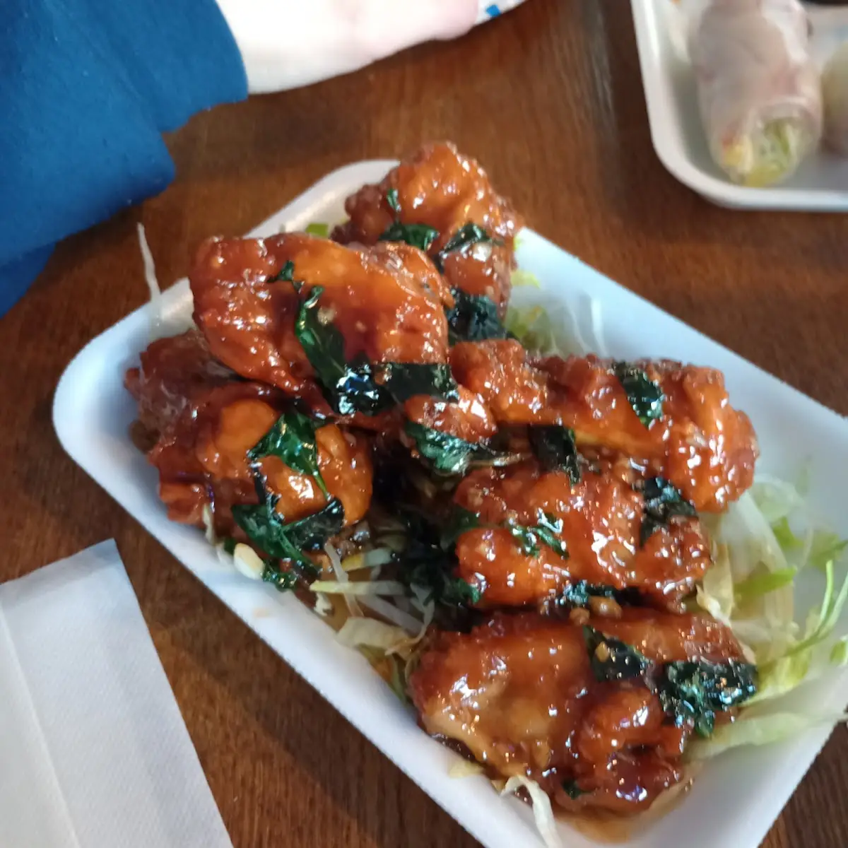 - Honey Basil Chicken Wings