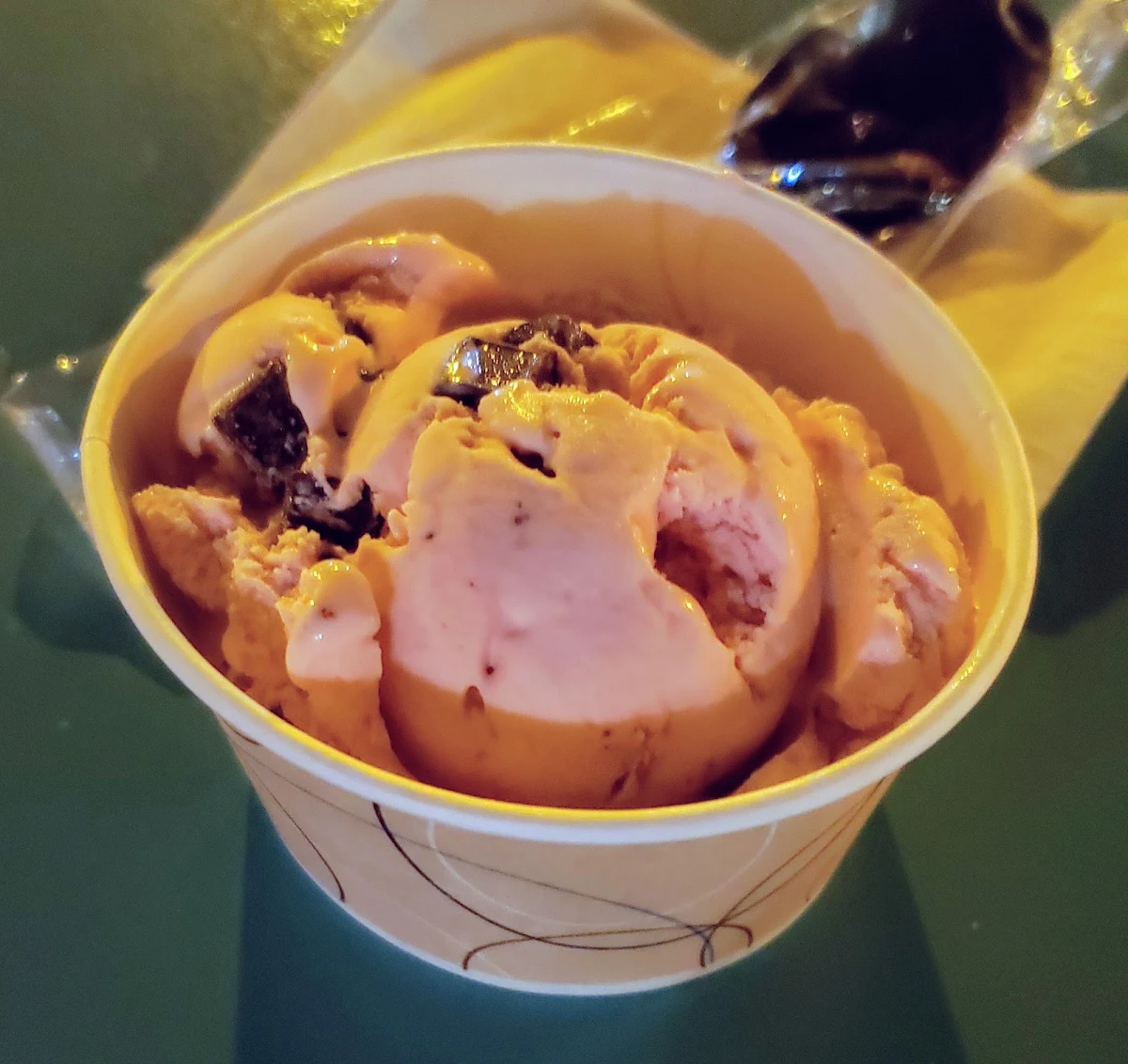 Raspberry Chocolate Chip Ice Cream
