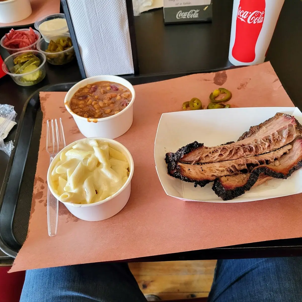 Brisket Plate Baked Beans and Mac&Cheese