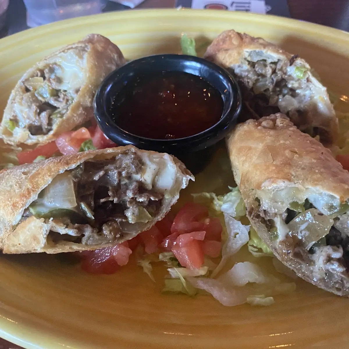 Cheese Steak Egg Rolls