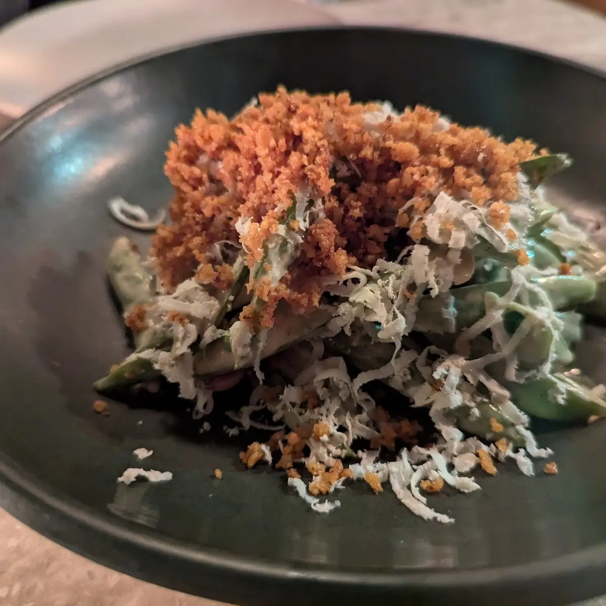 Snap Peas Caesar Salad