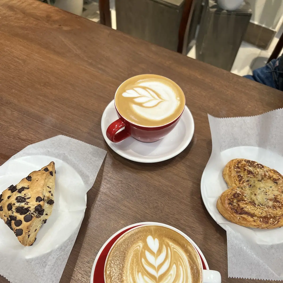 Scone Maple Latte Chile Palmier Macadamia Nut Latte