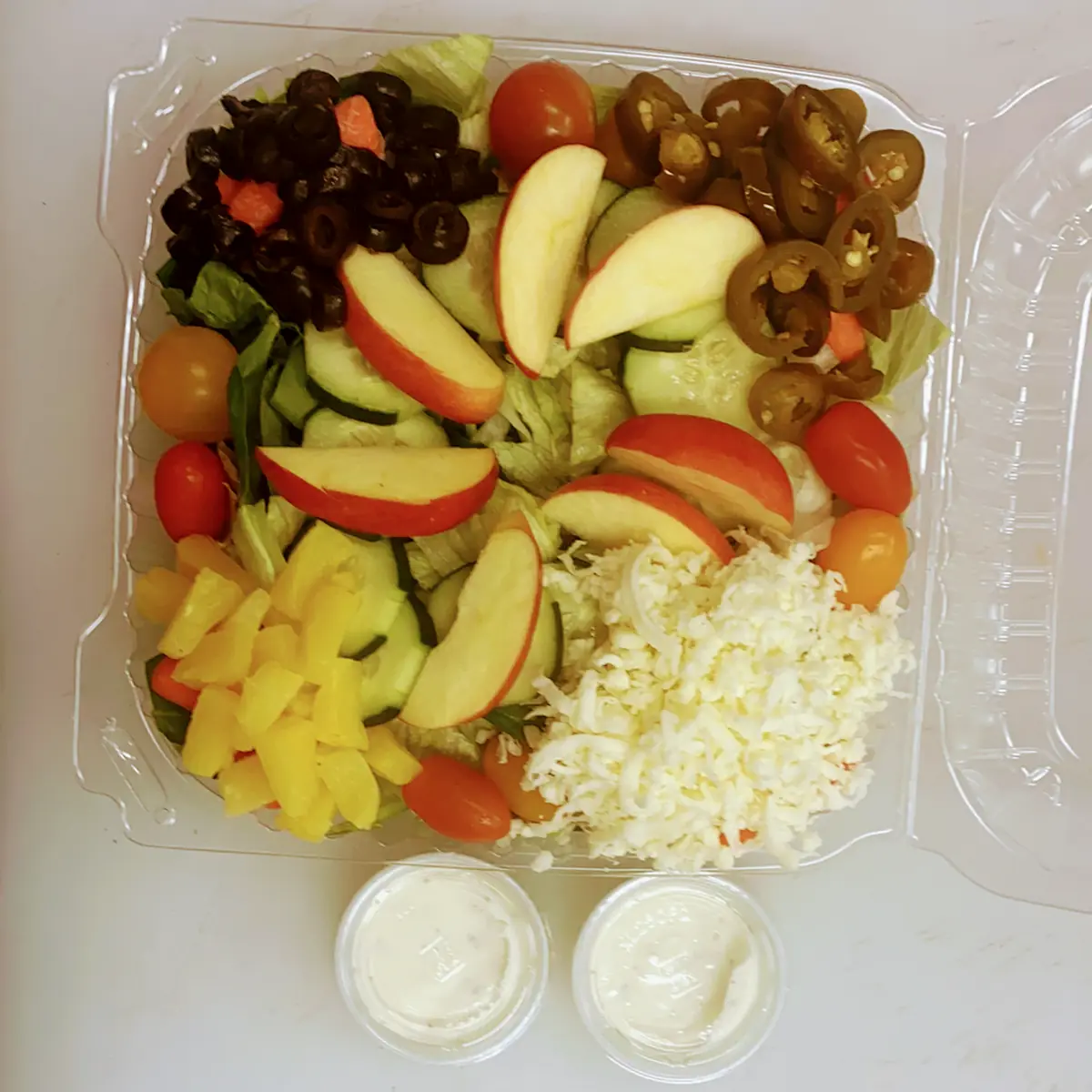 Garden Salad with Ranch Dressing