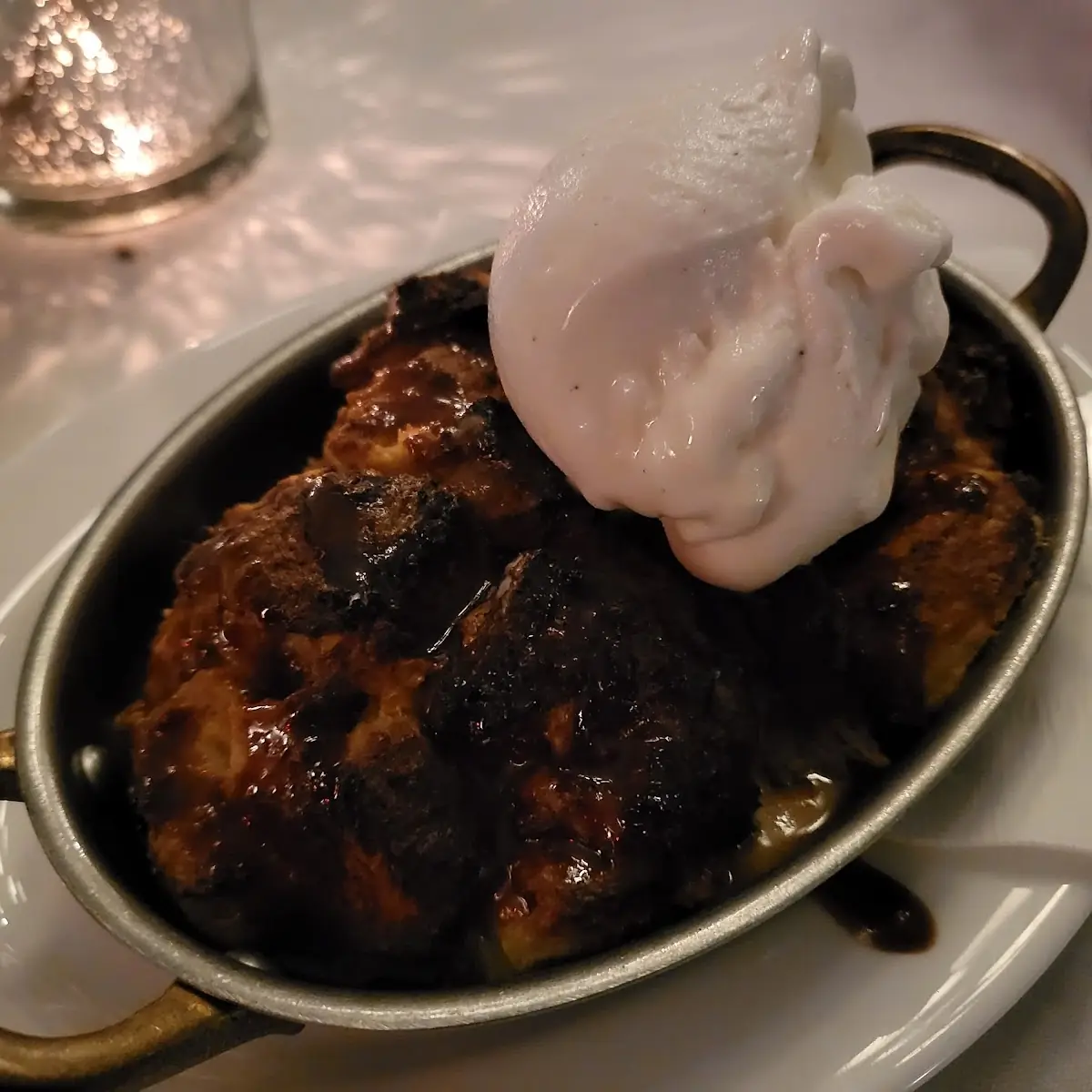 Chocolate Toffee Bread Pudding