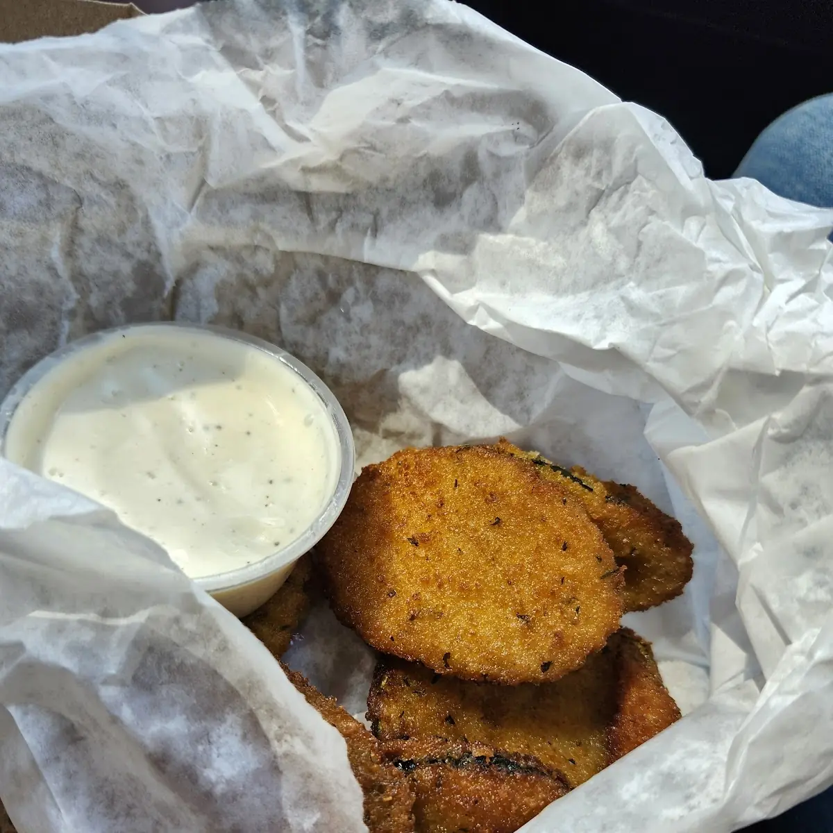 Fried Zucchini with Ranch