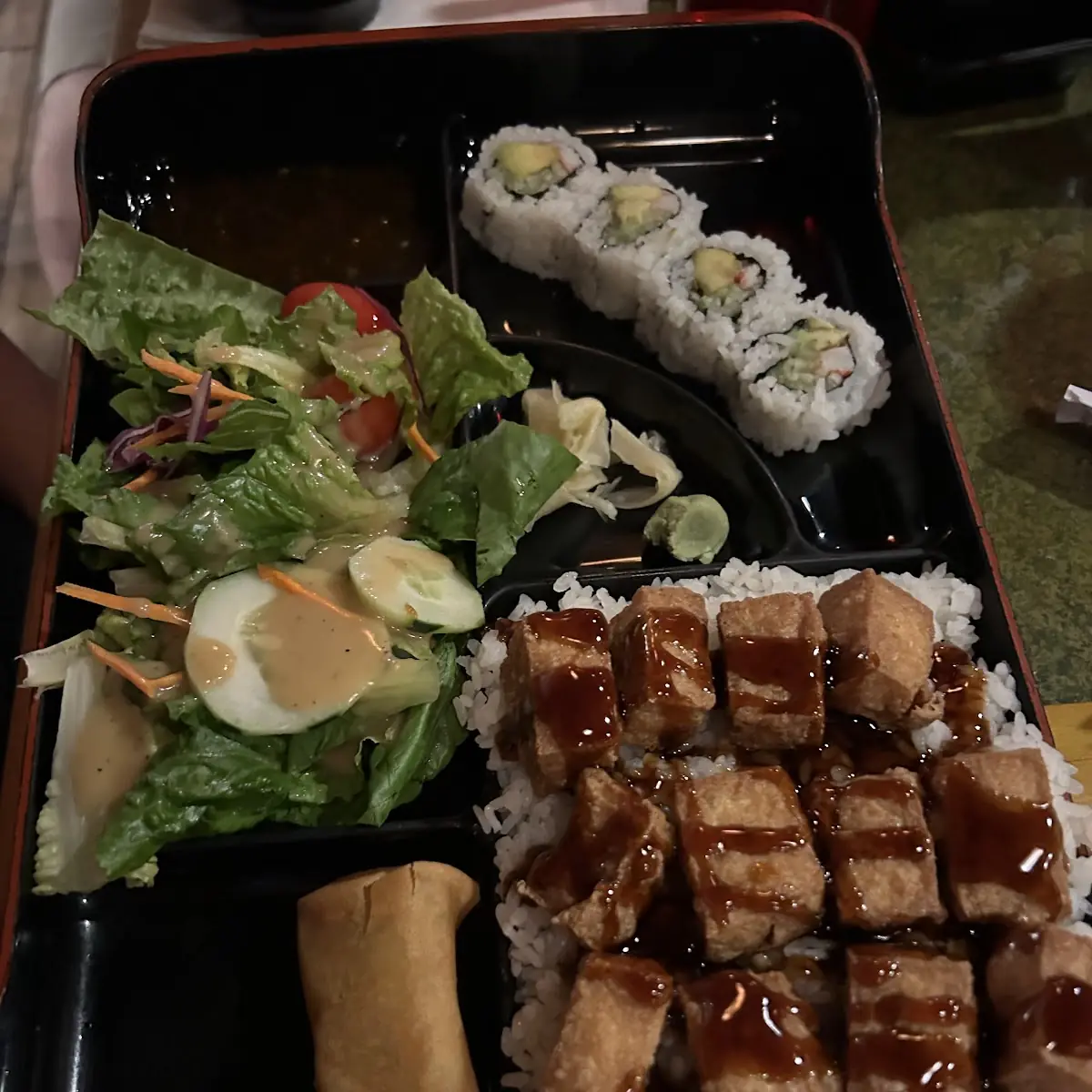 Teriyaki Fried Tofu Bento