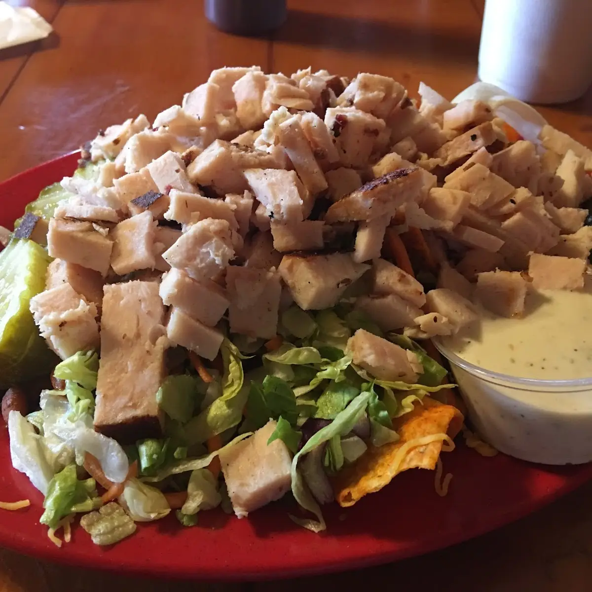 Nacho Salad with Chicken
