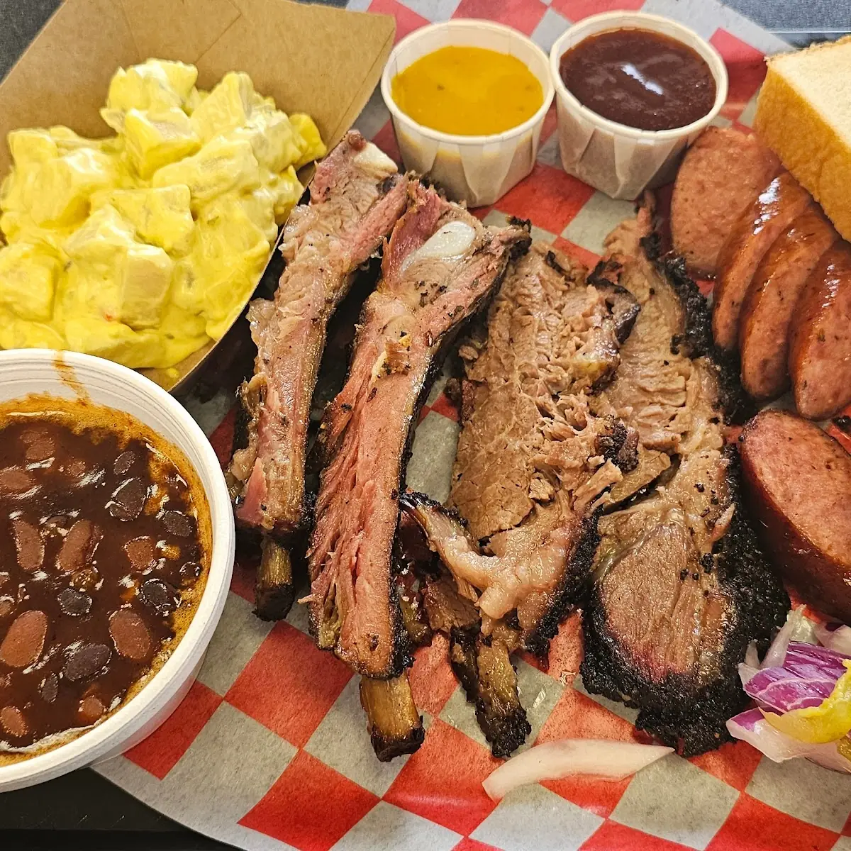 BBQ Beans and Potato Salad