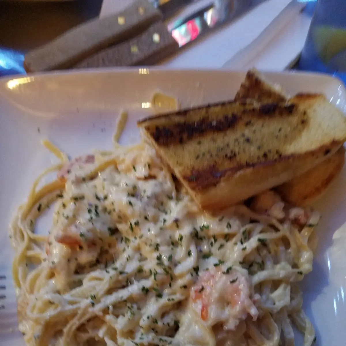 Chicken Linguini with Shrimp Scampi