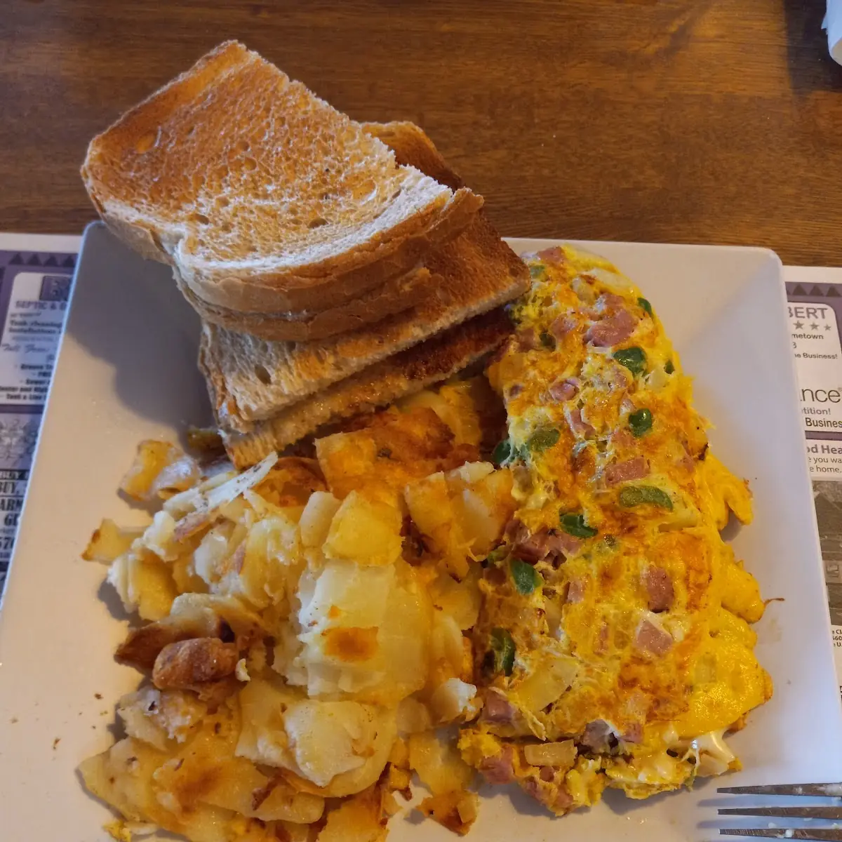 Western Omelet with Hashbrown
