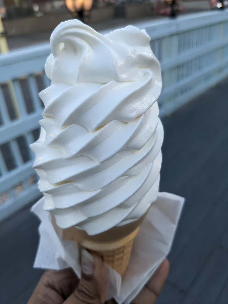 Vanilla Soft Ice Cream Cone