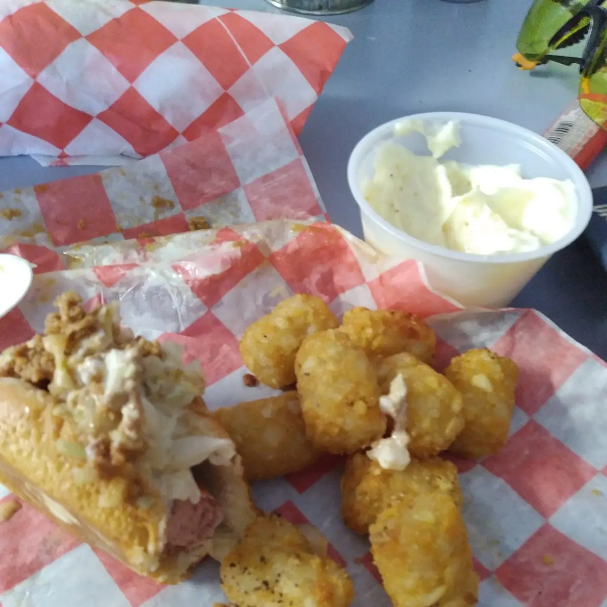 Hot Dog Special w Tater Tots