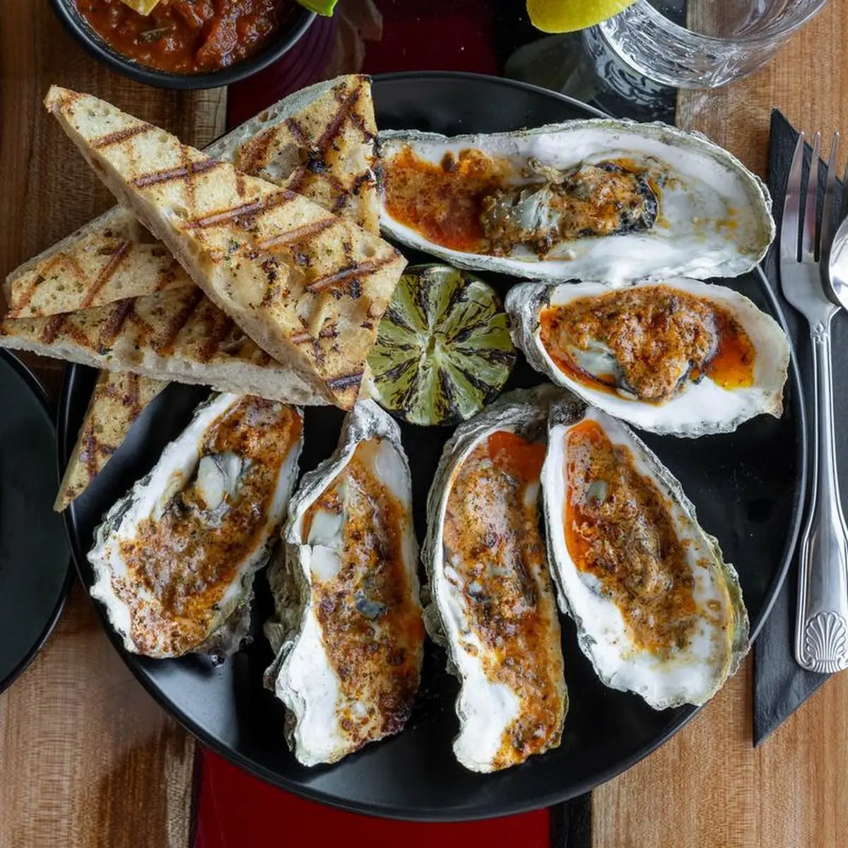 Char Grilled Chorizo Oysters